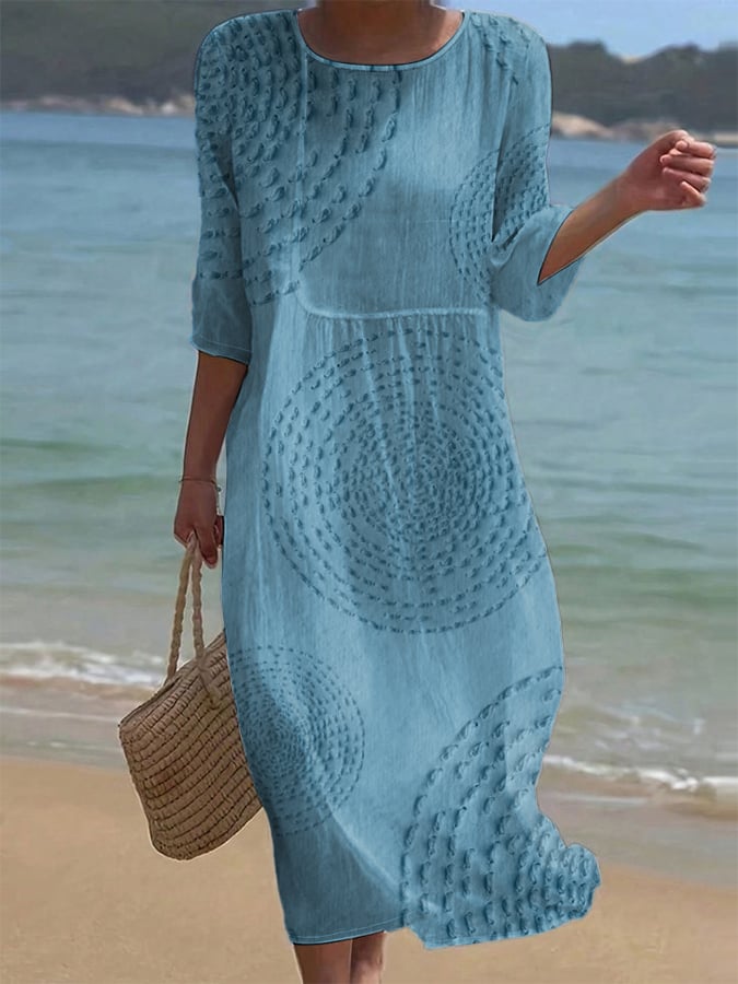 VIVIANA Vestido Bordado Fluido